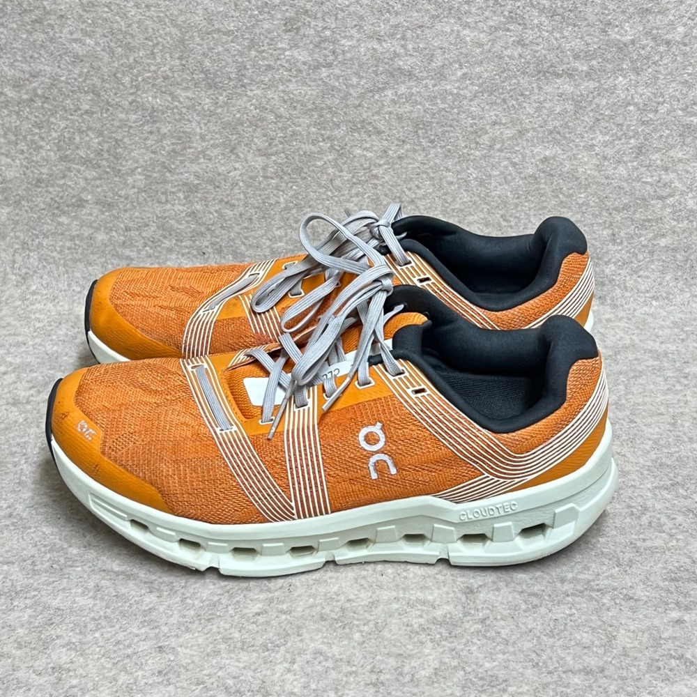 On Running Cloudgo Mens 8.5 Orange Road Running Shoes GUC Streetwear Athleisure - Picture 3 of 6